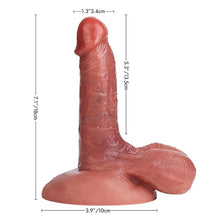 Load image into Gallery viewer, Realistic - Insertable Length 5.3" Strong Suction Cup Vein Texture Silicone Dildo Oral Sex Training