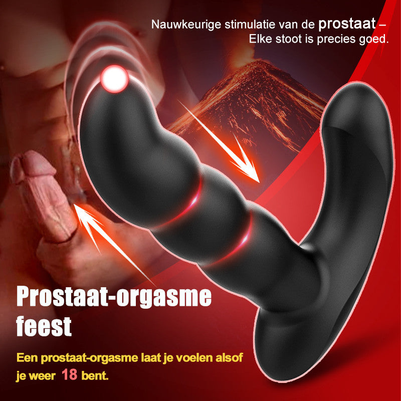 Master of Orgasm - 5 Extensions, 10 Vibrations, Fully Waterproof Anal Plug