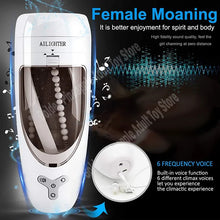 Load image into Gallery viewer, Spins And Sucks The Plane Cup Men's Masturbator Makes A Sound Charging Hands-free Ball