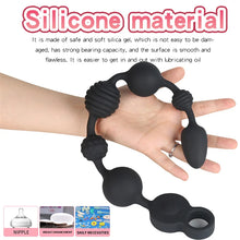 Load image into Gallery viewer, Star Beads Sex Products Foreign Trade Products Men's Appliances Vibration Backyard Massager Anal Plug Shaped Vibration