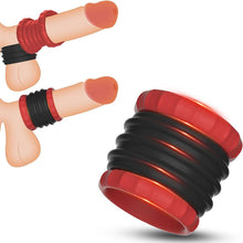 Load image into Gallery viewer, 2 IN 1 Silikon Penisring Penisring extrem Silikon Hodenringe