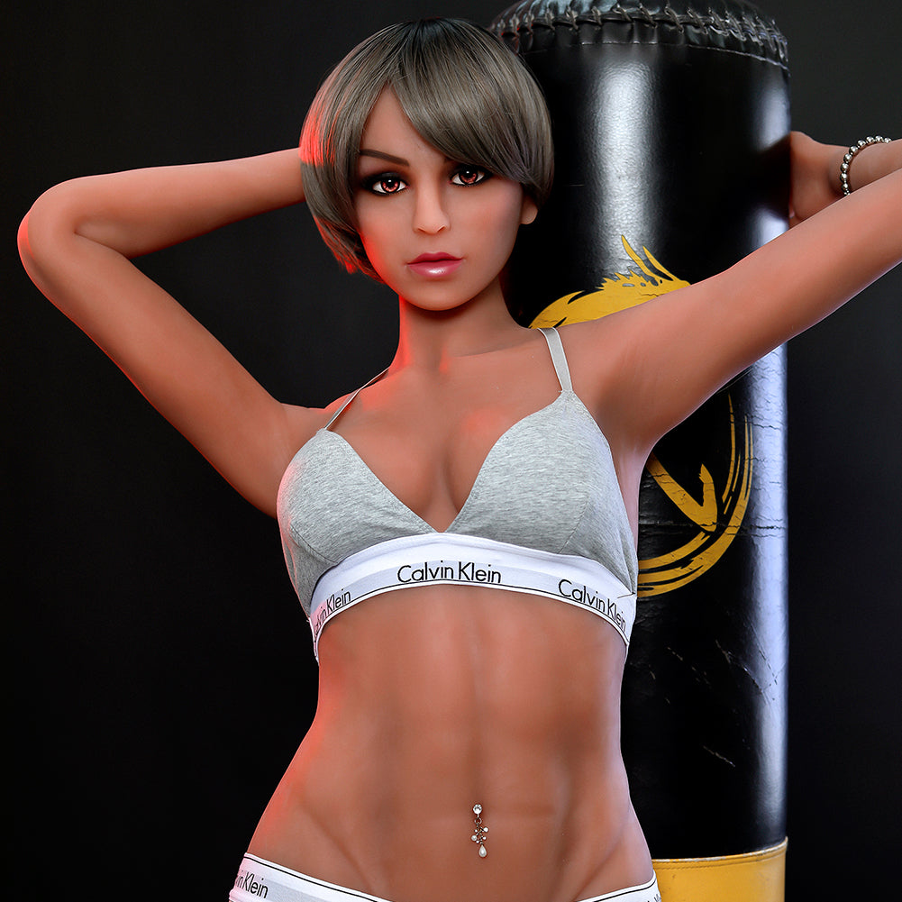 US Stock - Kali 164cm 218# Head Sexy Waistline Tan Skin Medium Breasts TPE Sex Doll