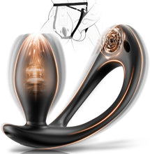 Load image into Gallery viewer, 4 IN 1 Tragbarer Analvibrator Penisring Hodenvibration mit Stoßfunktion &amp; 9 Kraftvolle Modi