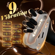 Load image into Gallery viewer, Tragbarer Peniskäfig Keuschheitsgürtel BDSM-Schutz Hodentrainer mit 9 Vibrationsmodi