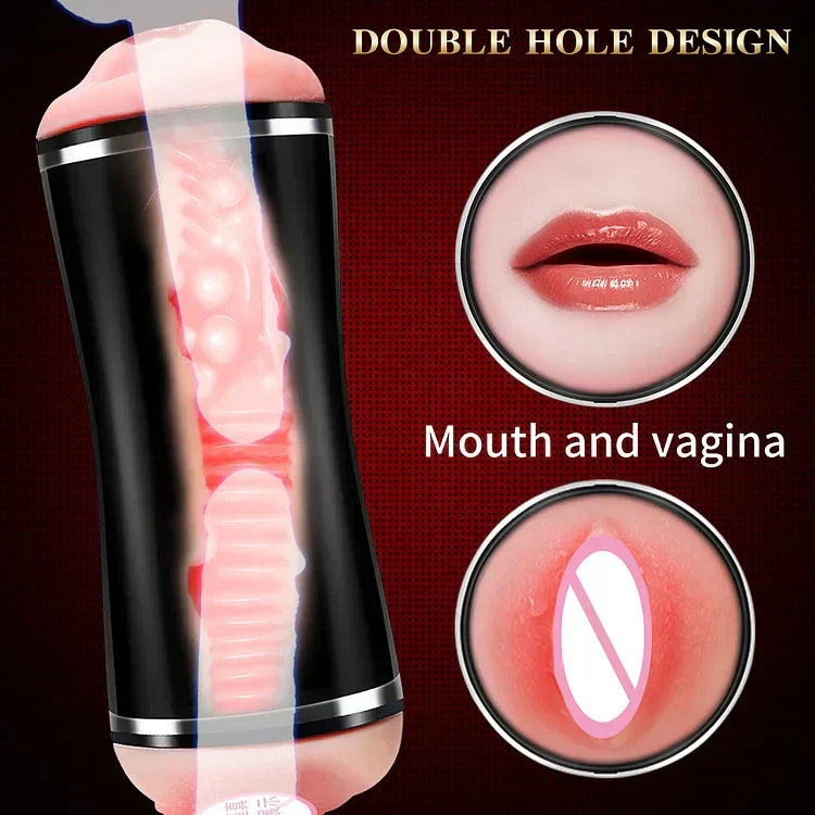 Double Head Automatic Vibration Voice Interaction Hands-free Aircraft Cup