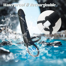 Load image into Gallery viewer, Anal Couples Strap On Anal Dildo With Vibrating Cock Ring