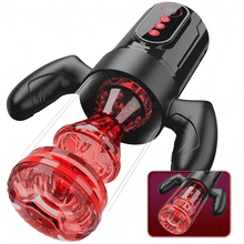 Load image into Gallery viewer, Wine &amp; Beauty Handle Design 9 Thrusting &amp; Rotating 9 Suction Adult Toys Mens Masturbator