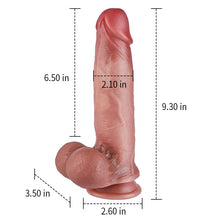 Load image into Gallery viewer, Cole 9.3” x 2.1” Realistic Dildo With Retractable Foreskin &amp; Balls