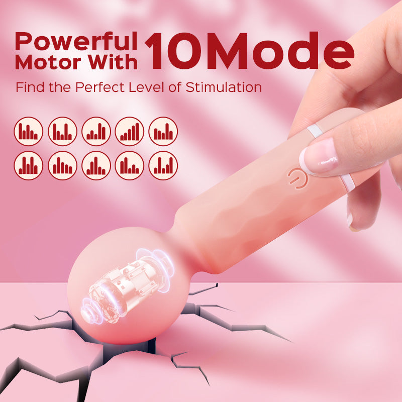 Mini USB Rechargeable Wand Massager Vibe Clitoris Stimulation
