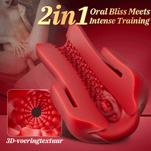 Load image into Gallery viewer, Red Fury Armour – 6 Suctions Penis Pump with Lifelike Mouth &amp; Textured Tunnel