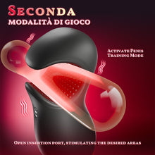 Load image into Gallery viewer, Enchantment - 9 Vibrations 4 Suctions Clamping Suction Oral Simulation Male Masturbator