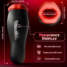Load image into Gallery viewer, Enchantment - 9 Vibrations 4 Suctions Clamping Suction Oral Simulation Male Masturbator