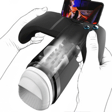 Load image into Gallery viewer, Turbo 10-Mode Explosive Thrusting Stroker – Immersive Gamepad Design with Phone Holder