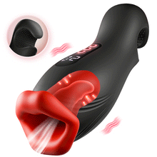 Load image into Gallery viewer, Enchantment - 9 Vibrations 4 Suctions Clamping Suction Oral Simulation Male Masturbator