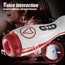 Load image into Gallery viewer, Valeria - 7 Suction Vibrations Voice Moans Masturbator Immersive Interaction Stroker