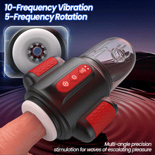 Load image into Gallery viewer, Storm Vortex - 5-Frequency Water Spray + 10-Frequency Vibration + 5-Frequency Rotation, Dual Glans Stimulation, Dual-Use