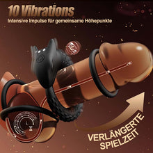 Load image into Gallery viewer, Dragon Thunder – Cock‑Ring mit 10 Vibrationsstufen, langlebiges Silikontoy