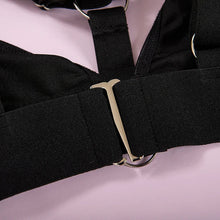 Load image into Gallery viewer, European And American Nightclubs Spice Girl Metal Chain Sexy Lingerie Three Piece Women's Set 23367