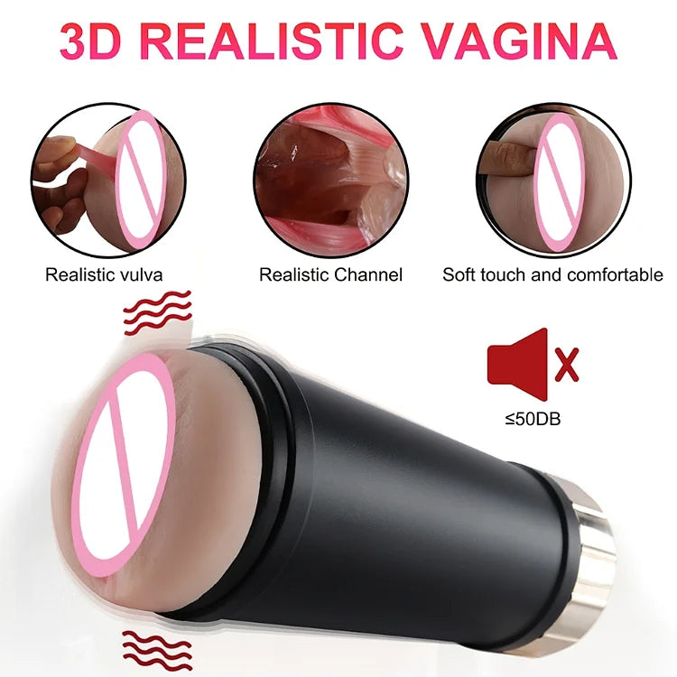 Aircraft Cup Men's Fully Automatic Telescopic Masturbation For Adults Funny Penis Stretching Exercise Machine For Men