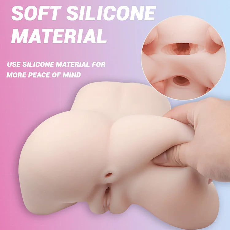 5.1lb Lifelike Voice Interaction Sex Doll Pocket Pussy Ass With Vagina Anal Sex Stroker