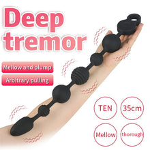 Load image into Gallery viewer, Star Beads Sex Products Foreign Trade Products Men's Appliances Vibration Backyard Massager Anal Plug Shaped Vibration
