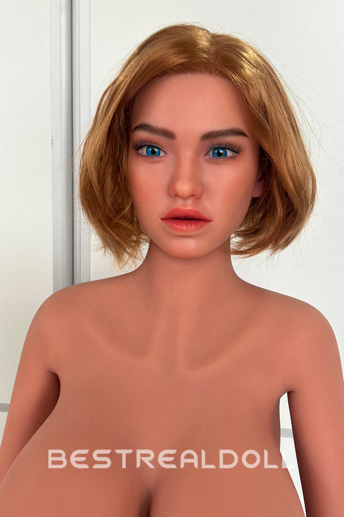 US-Stock - RIDMII Rory Unique Design 167cm Silicone ROS Head BBW Sex Doll TPE Body Movable Jaw Oral Sex Adult Love Doll