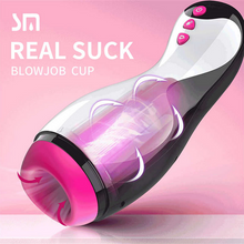 Load image into Gallery viewer, Hot Sale Aircraft Cup Men's Electric Full-automatic Tongue Licking Aircraft Cup Vibration Interactive Pronunciation Male Masturbator