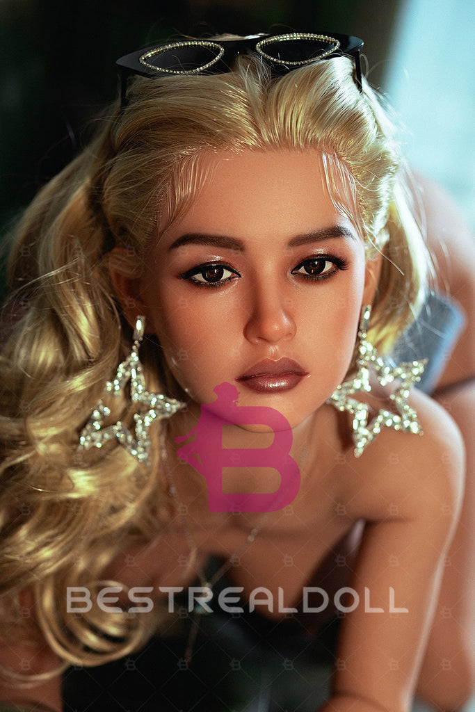 US Stock - Alura 164cm S23 Silicone Head Blonde Sex Doll TPE Body Big Boobs Adult Love Doll