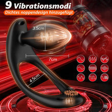 Load image into Gallery viewer, 4 IN 1 Tragbarer Analvibrator Penisring Hodenvibration mit Stoßfunktion &amp; 9 Kraftvolle Modi
