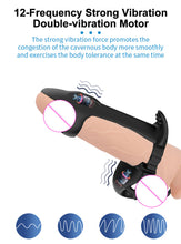 Load image into Gallery viewer, Cock Ring 12 Frequency Penis Vibration Clitoris G-spot Stimulation Couple Sex Toy