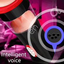 Load image into Gallery viewer, Deep Throat Aircraft Cup Men's Intelligent Speech Warming Foreign Trade Vibration Masturbation Adult Sex Products Issuing