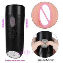 Load image into Gallery viewer, Full Automatic Airplane Cup Male Masturbator Penis Exerciser Intelligent Pronunciation Airplane Cup Sex Toy Wholesale