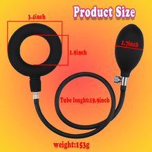 Load image into Gallery viewer, Inflate Bird Rings Ball Air Lock Penis Rings Chastity Cage