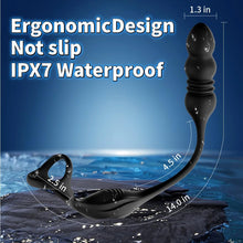 Load image into Gallery viewer, Thrusting Anal Vibrator Prostate Massager, Vibrating Cock Ring, Remote Control Anal Butt Plug, 9 Vibration Modes, Anal Bead，Male Vibrators for Men Adult Toys, Sex Toys for Men and Couple Pleasure