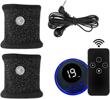 Load image into Gallery viewer, BDSM Electro Shock Adjustable Dual Penis Ring Testicle Ring Set Cock Ring Electrical Stimulator Penis Rings Glans Ring Penis Stimulation SM Sex Toys for Men