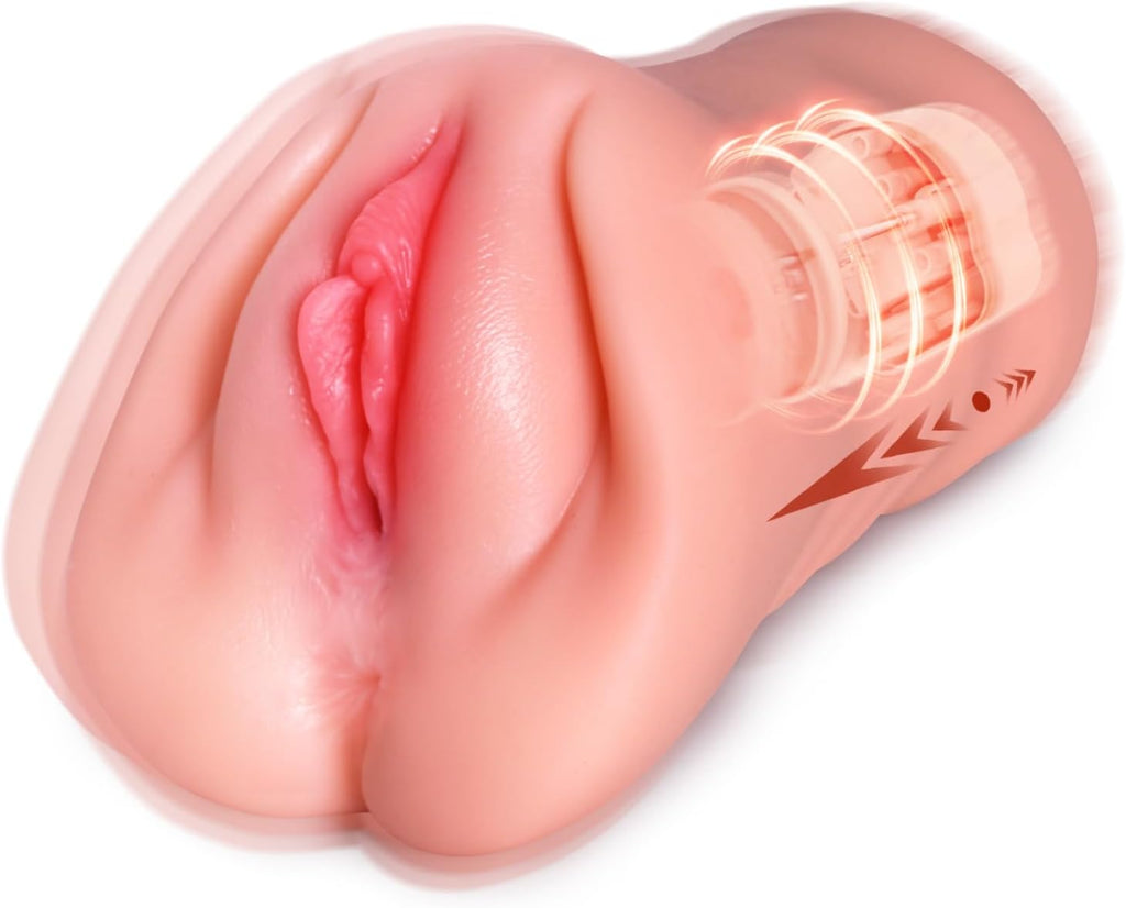 Realistic Skin-Safe 9X Automatic Thrusting & Vibrating Pocket Pussy