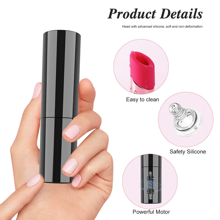 Leyte Women's Sucking Sex Products Lipstick Jumping Egg Stimulates The Clitoris G-spot Tongue Licks And Sucks Seconds Fashion Adult Products