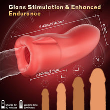 Load image into Gallery viewer, Male Masturbator Sex Toys - Mastuaber Adult Toy for Men Mouth-Wrapped Blowjob Massage Mastuabors with 9 Modes Tongue Licking Vibrating &amp; 3 Suction Modes, Mens Penis Stroker Hands Free Automatic Cup