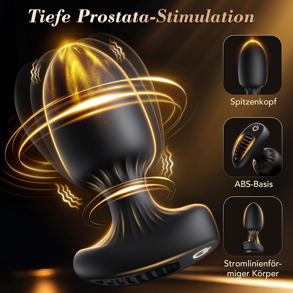 Analvibratoren Sex Spielzeug für die Männer die Paare solo, Prostata Stimulation Gay Sex Toyset für Man, Anal Vibrator Toy Analdildo mit App & 9 Vibration