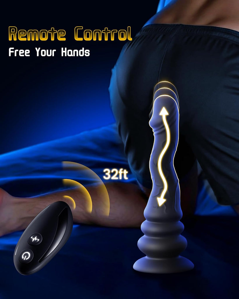 Beisar 4 in 1  Wave Wriggling Thrusting Prostate Massager Anal Dildo