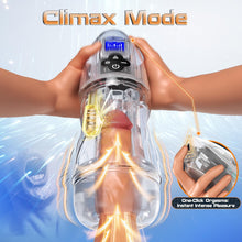 Load image into Gallery viewer, Automatic Male Masturbator Male Sex Toy, Penis Stroker with 10 Vibrating &amp; 7 Sucking &amp; Sexy Moaning &amp; Full Transparent Design, Pocket Pussy Stroker with 3D Textured Adult Sex Toys for Men Masturbation