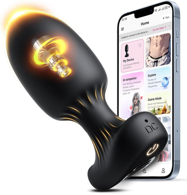 Analvibratoren Sex Spielzeug für die Männer die Paare solo, Prostata Stimulation Gay Sex Toyset für Man, Anal Vibrator Toy Analdildo mit App & 9 Vibration