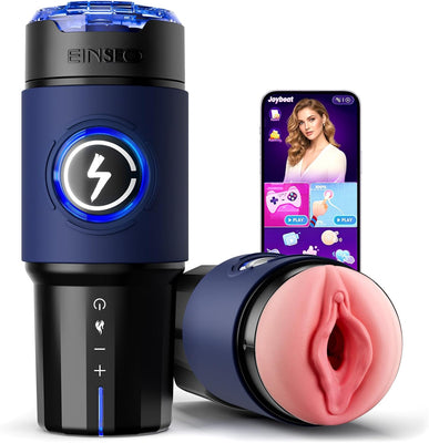 5X Smooth Thrusting Automatic Heating Male Stroker with App Control