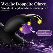 Load image into Gallery viewer, Vibrator Sex Spielzeug für die Frau, Vibration für Frauen Schwarz | Vibratorensets für Frauen Klitoris, Dildo Rabbit Vibratoren mit Klitorisstimulation, 10 Vibrationmodi Sextoysets für Damen