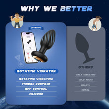 Load image into Gallery viewer, Anal Vibrators Sex Toys, Anal Toys Anal Plug with 7 Rotation &amp; 7 Vibration, Adult Toys Remote Control Vibrator Sex Toys4couples Men &amp; Women Thrusting