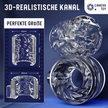 Load image into Gallery viewer, Masturbieren für Männer, Elektrischer Masturbator Sex Spielzeug für die Männer mit 7 Teleskop und Drehfunktionen 7 Vibrationsmodi, Taschenmuschi Masturbatoren Erotisches Sexspielzeug für Männer Solo