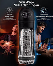 Load image into Gallery viewer, Masturbieren für Männer 7 Saug- &amp; Vibrationsmodi Masturbator 18,03 cm Tiefe | KI Sex Spielzeug für die Männer, Elektrische Masturbatoren Druckregelung Penispumpe, Taschenmuschi mit Handyhalter Sex Toys