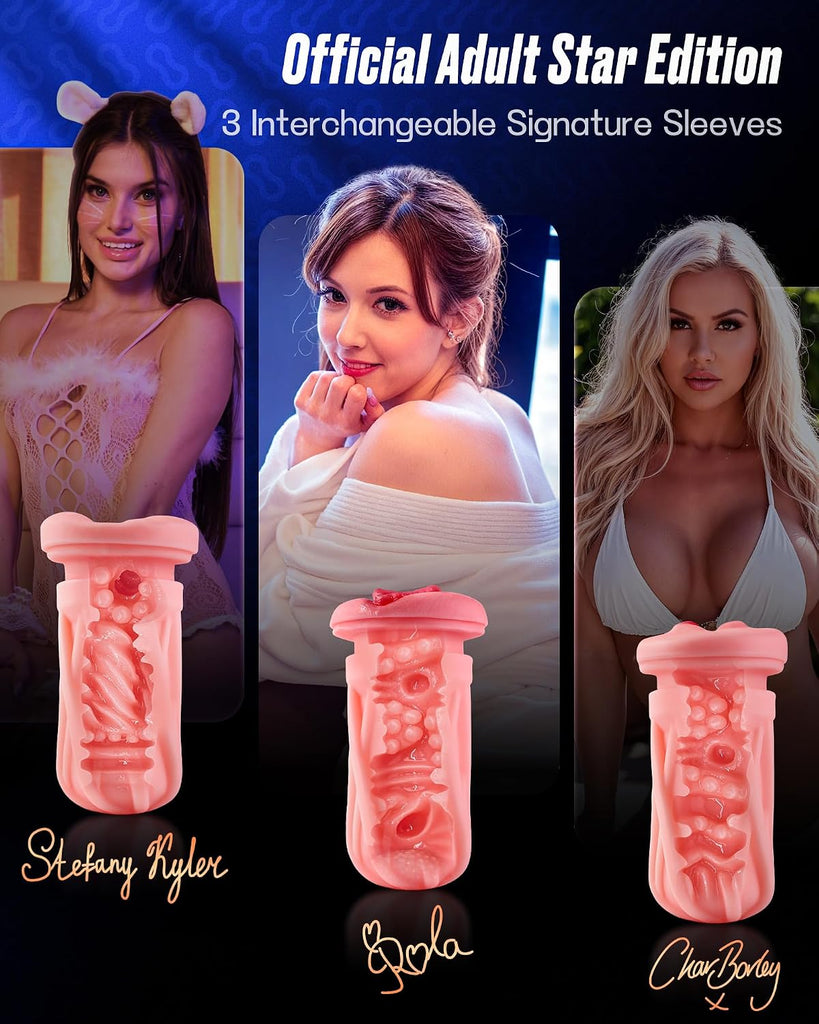 EINSEO 3 Replaceable Signature Sleeves Porn Stars Male Stroker
