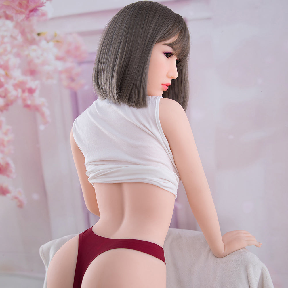 US Stock - Aloe 160cm #190 Realistic Small Breasts TPE Sex Doll Cute Asian Girl Adult Love Doll