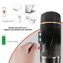 Load image into Gallery viewer, Double-headed aircraft cup fully automatic men's masturbation device mouth and vagina double acupoint famous device penis exercise adult sex toys